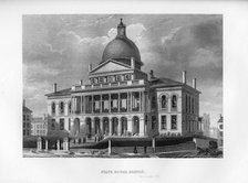 State House, Boston, Massachusetts, 1855. Artist: Unknown