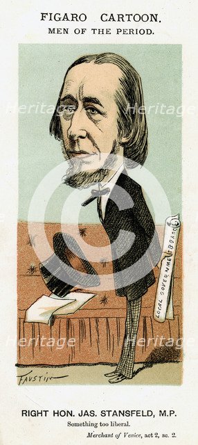 James Stansfeld, British politician, c1871-1874.Artist: Faustin