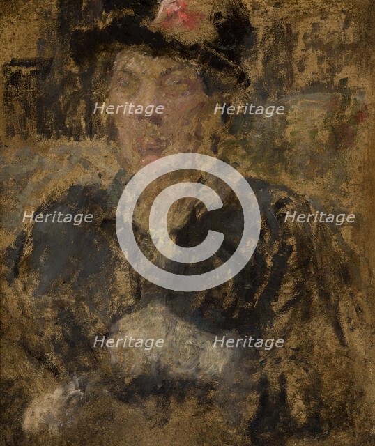 Portrait of Mrs Roubaud, between 1900-1917. Creator: Olga Boznanska.