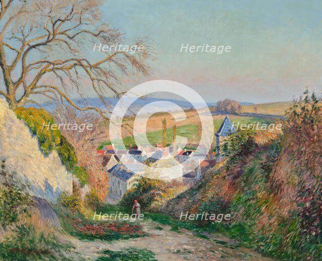 Paysanne dans Eragny. Creator: Vignon, Victor (1847-1909).