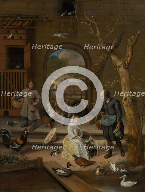 Portrait of Jacoba Maria van Wassenaer (1654-1683), known as 'The Poultry Yard'., c1660s Creator: Jan Steen.