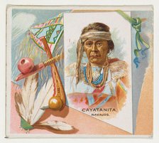 Cayatanita, Navajos, from the American Indian Chiefs series (N36) for Allen & Ginter Cigar..., 1888. Creator: Allen & Ginter.