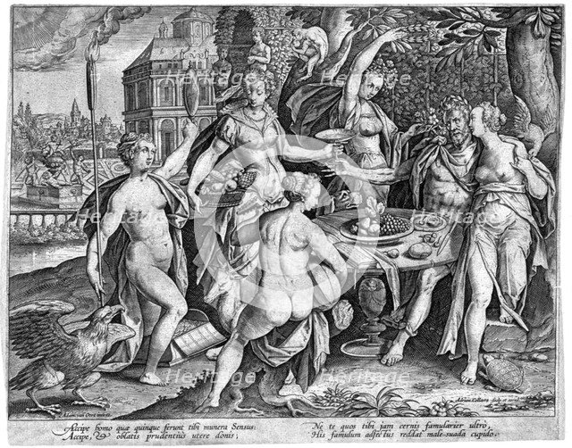 The Five Senses, late 16th century. Artist: Adriaen Collaert