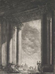 A View of the Vestibule of Santa Maria Maggiore at Rome, 1765-67. Creator: Georges François Blondel.