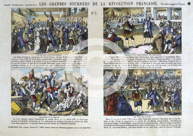 Les Grandes Journees de la Revolution Francaise, Revolution of 1789, France. Artist: Unknown