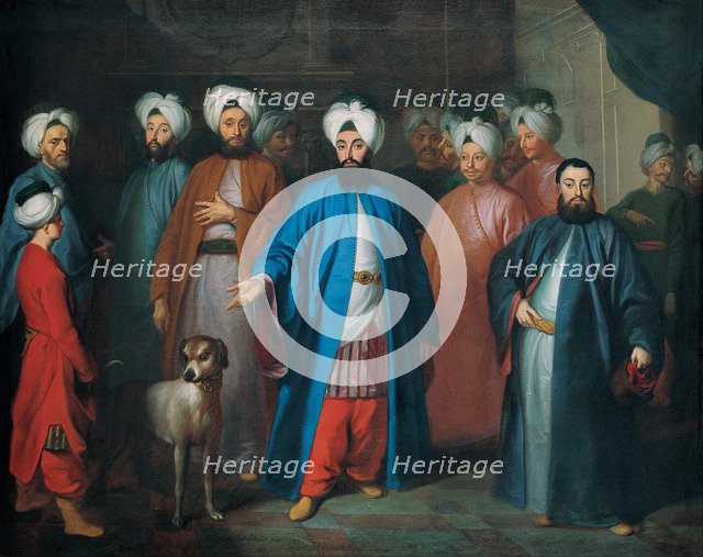 Mehmed Said Efendi and his Retinue, 1740s. Artist: Schroeder, Georg Engelhard (1684-1750)