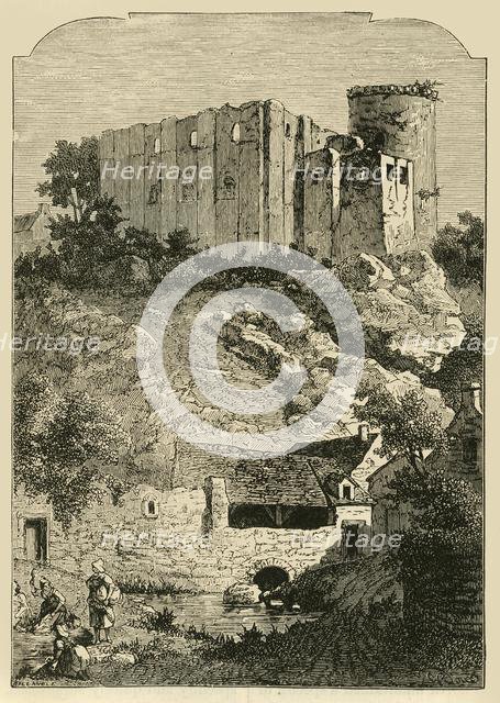 'The Castle of Falaise and Fountain of Arlette', 1890.   Creator: Unknown.