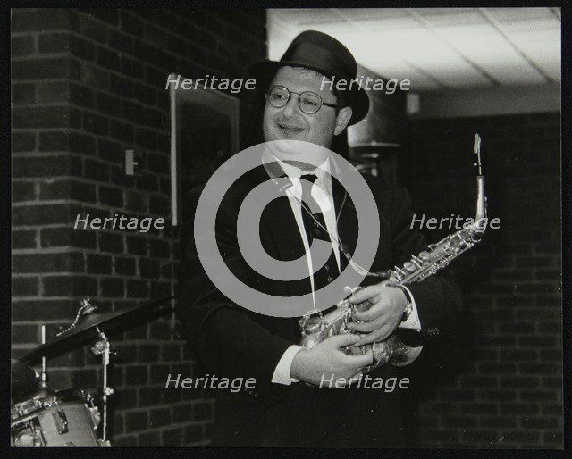 American alto saxophonist Michael Hashim at The Fairway, Welwyn Garden City, Hertfordshire, 1997. Artist: Denis Williams