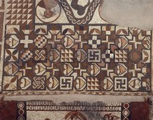 Mosaic floor, Lullingstone Roman Villa, Eynsford, Kent, 1991. Artist: Unknown