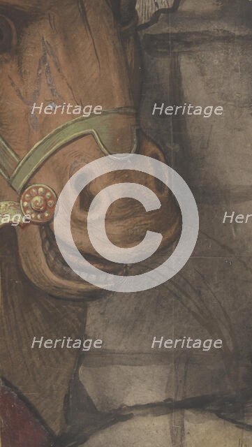 Horse's head, 1500-1550. Creator: School of Raphael.