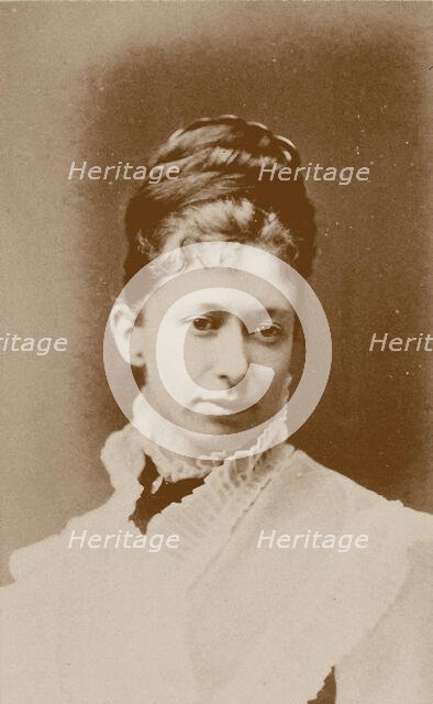 Portrait of the painter Elizabeth Thompson, Lady Butler (1846-1933), c1875. Creator: Photo studio Robert W. Thrupp, Birmingham .