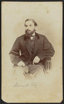 Carte-de-visite portrait of Samuel Ely, 1862-1869. Creator: Henry C. Phillips.