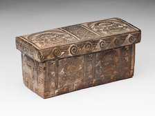 Carved Box Incised with Figures, Birds, and Textile Patterns, A.D. 1000/1532. Creator: Unknown.