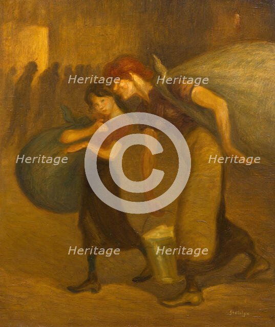 Les Blanchisseuses (The Laundresses), ca 1892. Creator: Steinlen, Théophile Alexandre (1859-1923).