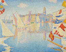 Saint-Tropez, port en fête, 1895. Creator: Signac, Paul (1863-1935).