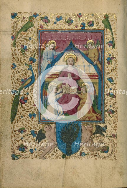 The Annunciation; Book of Hours, about 1460. Creator: Unknown.