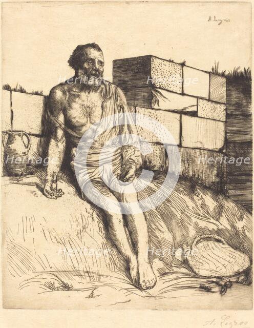 Job, 1st plate. Creator: Alphonse Legros.