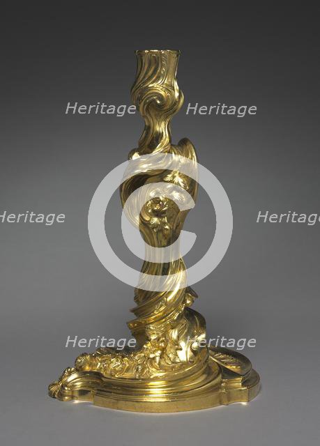 Candlestick, c. 1740. Creator: Juste-Aurèle Meissonnier (French, 1695-1750).