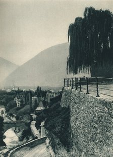 View of the town, Merano, South Tyrol, Italy, 1927. Artist: Eugen Poppel.