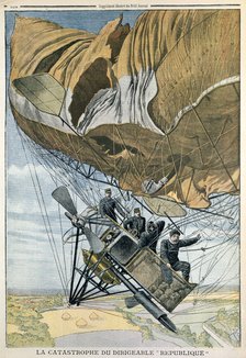 Crash of 'La Republique', 1909. Artist: Anon