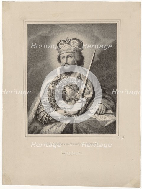 Alexander Nevsky, Grand Prince of Novgorod and Vladimir (1220-1263), 1839.