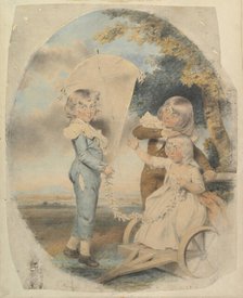 The Dyson Children, 1787. Creator: John Downman.