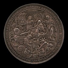 Triumph of King Gustavus Adolphus [reverse], 1634. Creator: Sebastian Dadler.