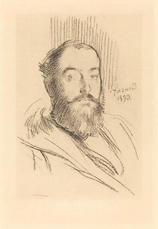 Self-Portrait, 1893. Creator: Paul Albert Besnard.