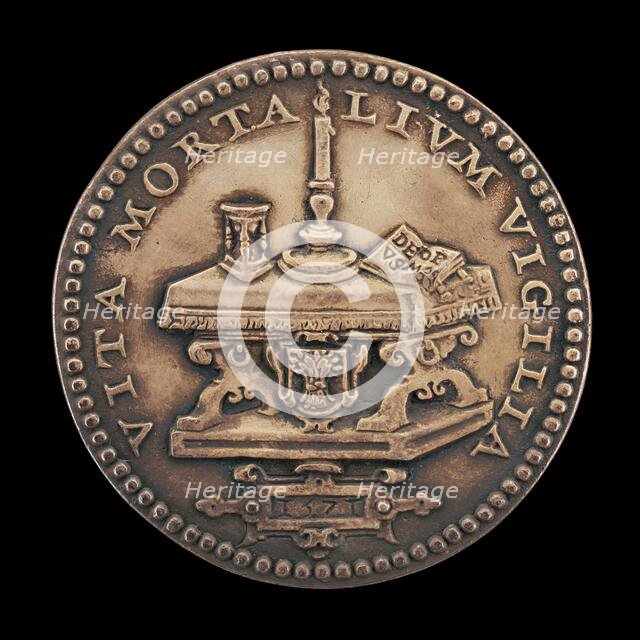 Memento Mori [reverse], 1571. Creator: Jacques Jonghelinck.