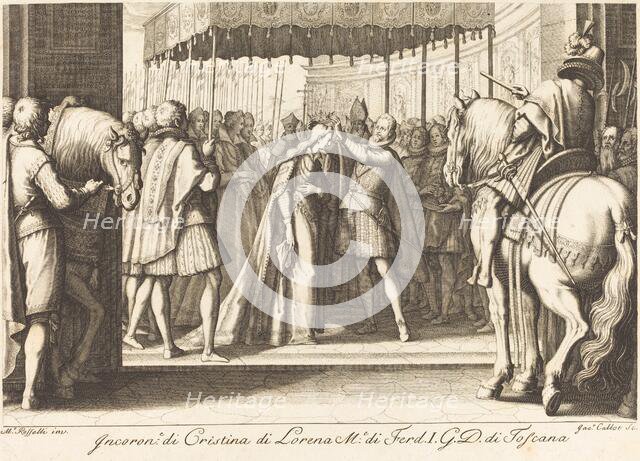 Crowning of the Grand Duchess, c. 1614. Creator: Jacques Callot.