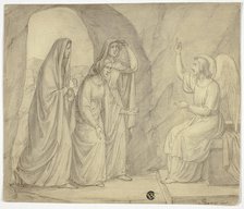 Three Maries at the Tomb, 1841. Creator: Arthur Georg von Ramberg.