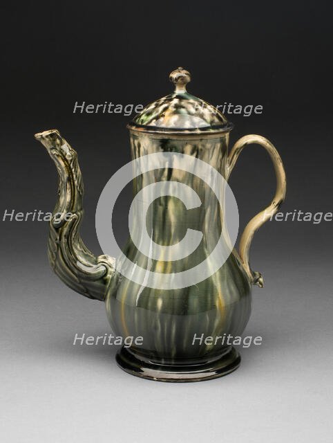 Coffee Pot, Staffordshire, 1760/70. Creator: Staffordshire Potteries.