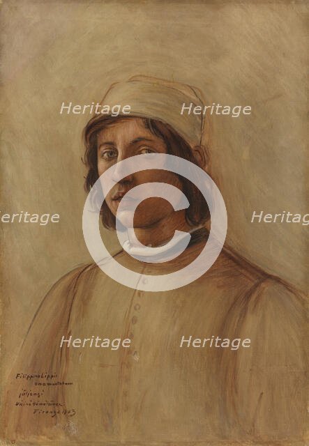 Filippo Lippi's Self-Portrait, copy, 1903. Creator: Vaino Hamalainen.