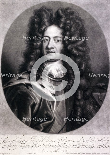 George I, King of Great Britain, c1700. Artist: Joseph Smith