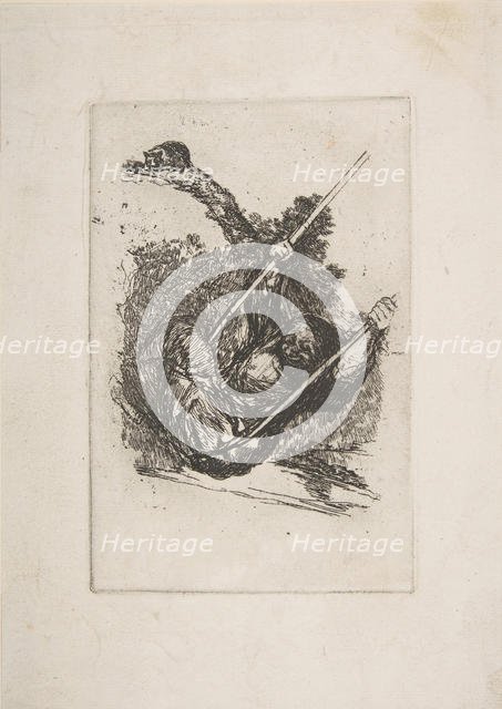 Old woman on a swing (Vieja columpiándose).n.d. Creator: Francisco Goya.