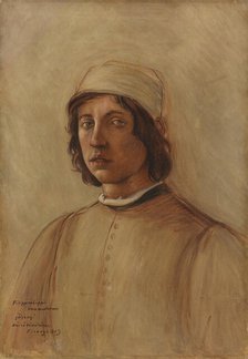 Filippo Lippi's Self-Portrait, copy, 1903. Creator: Vaino Hamalainen.