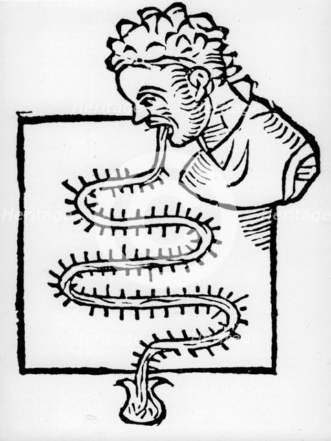 Sanctorius' clinical 'thermometer', 1612. Artist: Unknown