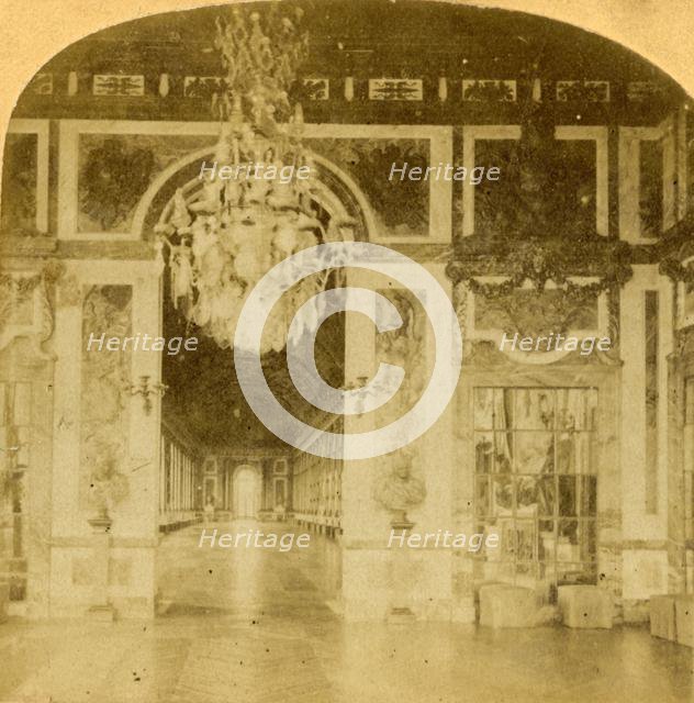 'Gallery of Mirrors; Versailles, France', late 19th century. Creator: Unknown.