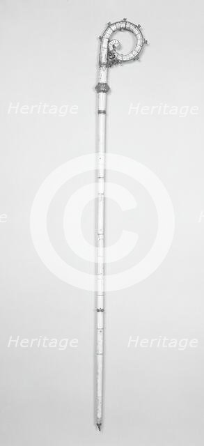 Crozier, Italy, 14th century, with 15th century German and other later metal fittings. Creator: Unknown.