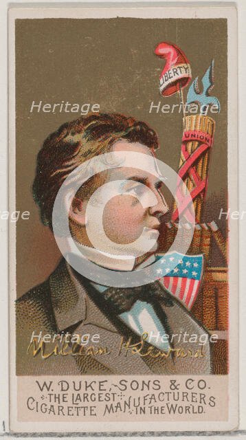 William H. Seward, from the series Great Americans (N76) for Duke brand cigarettes, 1888., 1888. Creator: Unknown.