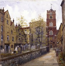 St Bartholomew's Priory, London, 1880. Artist: John Crowther