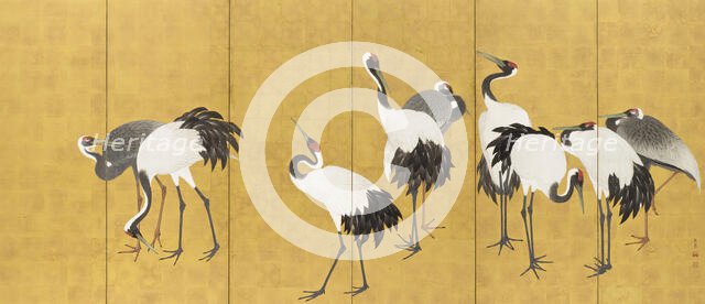 Cranes (image 2 of 20), An'ei period (1772-1780). Creator: Maruyama Okyo.