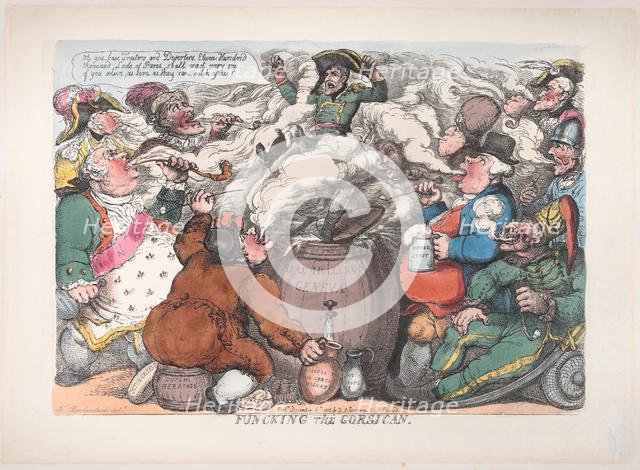 Funcking the Corsican, December 6, 1813., December 6, 1813. Creator: Thomas Rowlandson.