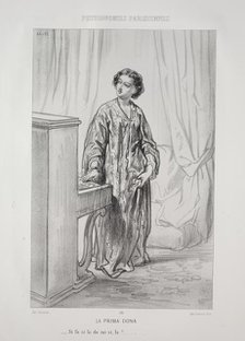 La Prima Dona. Creator: Paul Gavarni (French, 1804-1866).
