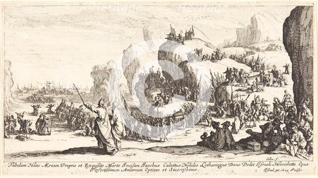 The Crossing of the Red Sea, 1629. Creator: Jacques Callot.