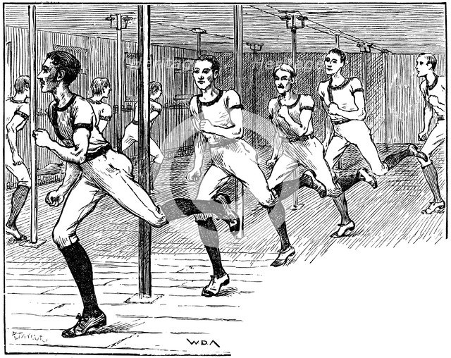 YMCA gymnasium, Longacre, London, 1887. Artist: Unknown