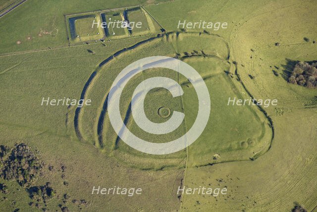 White Sheet Castle, a  multivallate hillfort earthwork, bowl barrow earthwork and  covered..., 2023 Creator: Damian Grady.