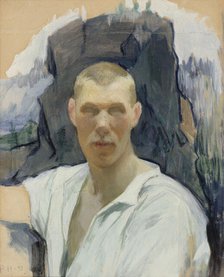 Self-Portrait, 1893. Creator: Pekka Halonen.