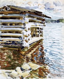 Boathouse, 1923. Creator: Verner Thome.