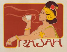 Affiche belge pour le "Café Rajah", c1899. Creator: Henri Meunier.